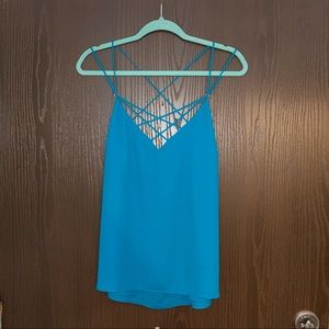Express Women’s Strappy Camisole- Turquoise Size M, NWT